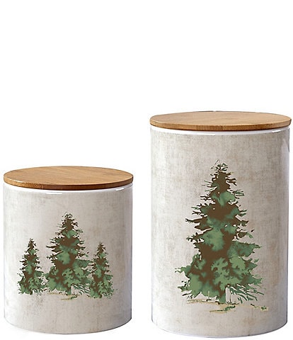 HiEnd Accents  2-Piece Scenery Tree Canister Set