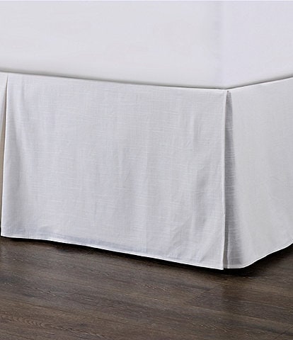 HiEnd Accents Hera Collection Washed Linen Tailored Bed Skirt