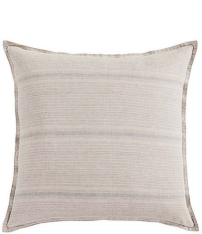 HiEnd Accents 100% French Flax Linen Variegated Striped Euro Sham