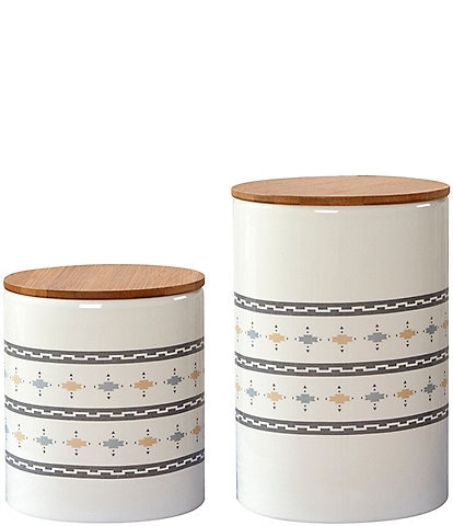 HiEnd Accents 2-Piece Small Design Canister Set