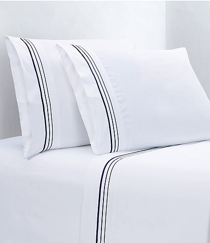 HiEnd Accents 350-Thread Count Embroidered Border Sheet Set