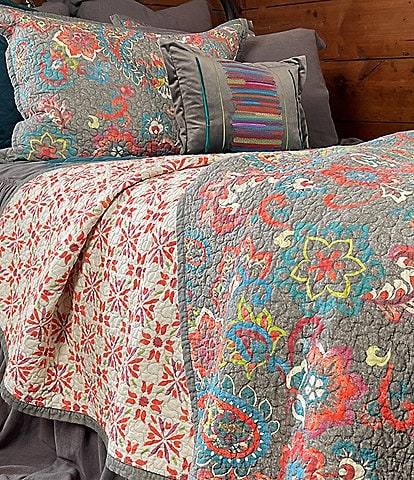 Paseo Road by HiEnd Accents Abbie Western Floral Paisley Pattern Quilt Mini Set