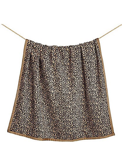 HiEnd Accents Adrienne Leopard Chenille Throw Blanket