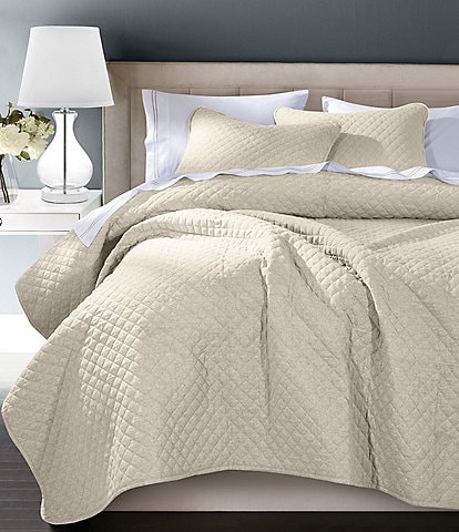 Indigo Hill by HiEnd Accents Anna Diamond Quilted Coverlet
