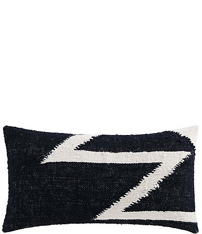 HiEnd Accents Antigua Handwoven Oversized Geometric Oblong Decorative Pillow