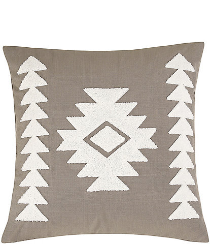 Paseo Road by HiEnd Accents Applique Tribal Square Pillow