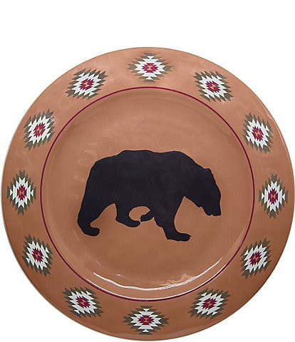 HiEnd Accents Bear Melamine Dinner Plate, Set of 4