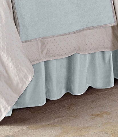 HiEnd Accents Belle Gatherer Velvet Bed Skirt