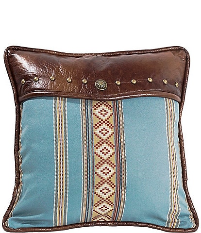Paseo Road by HiEnd Accents Blue Striped Pillow