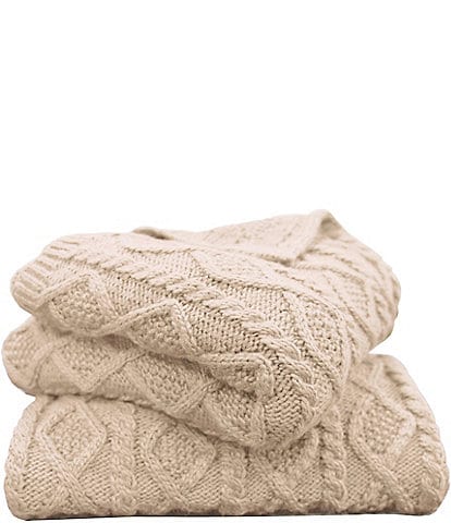 HiEnd Accents Chunky Cable Knit Throw