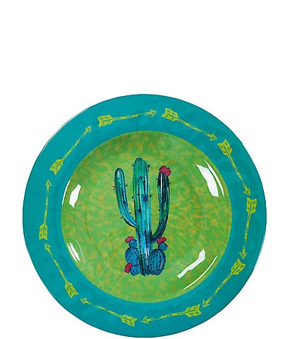 HiEnd Accents Cactus Melamine Salad Plates, Set of 4