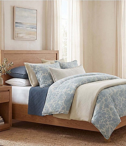 HiEnd Accents Chantilly Washed Linen Blend Duvet Cover Mini Set