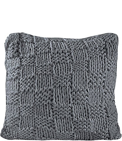 HiEnd Accents Chess Knit Filled Euro Pillow