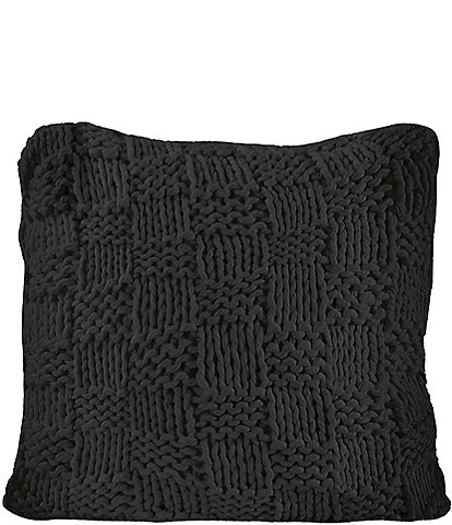 HiEnd Accents Chess Knit Filled Euro Pillow