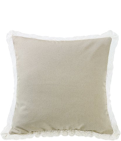HiEnd Accents Crochet Lace Square Pillow