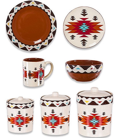 HiEnd Accents Del Sol 19-piece Dinnerware and Canister Set