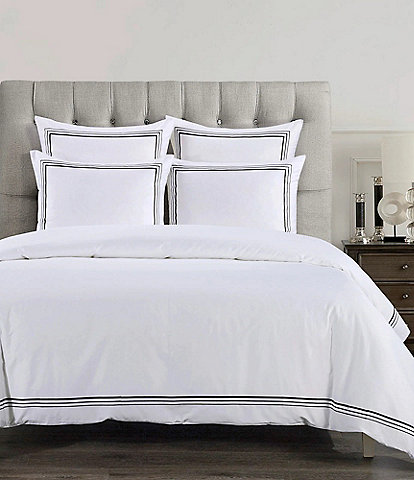 HiEnd Accents Embroidered Border Collection Duvet Cover Mini Set