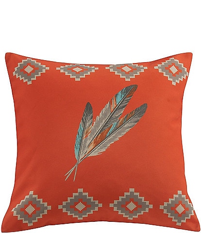 Paseo Road by HiEnd Accents Southwestern Feather Outdoor Pillow
