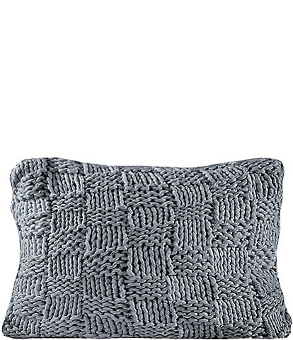 HiEnd Accents Hand Knitted Chess Dutch Euro Pillow
