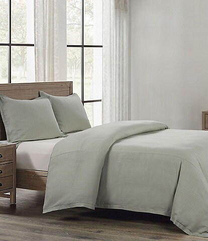 HiEnd Accents Hera Flange Linen Comforter Mini Set