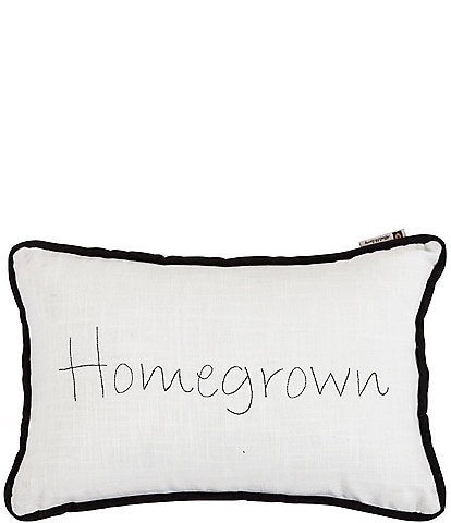 HiEnd Accents Homegrown Embroidered Breakfast Pillow