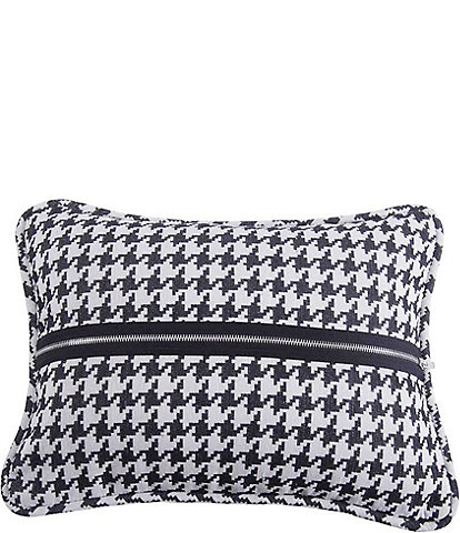 Paseo Road by HiEnd Accents Houndstooth Zipper Detail Deco Pillow