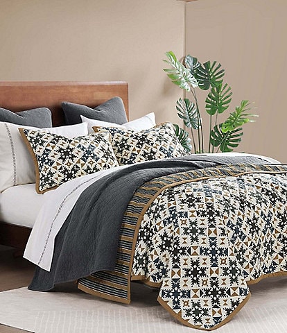 HiEnd Accents Indigo Hill Mosaic Reversible Quilt Mini Set