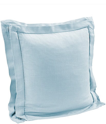 HiEnd Accents Luna Collection Double Flanged Washed Linen Pillow