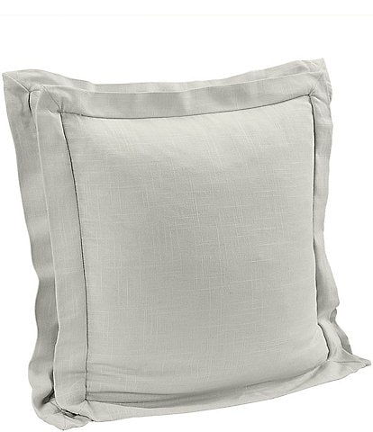 HiEnd Accents Luna Collection Double Flanged Washed Linen Pillow