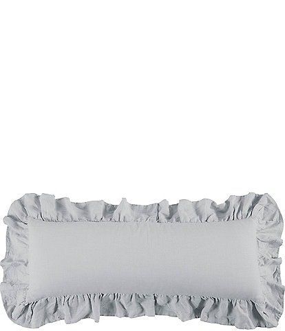 HiEnd Accents Linen Ruffled Body Pillow