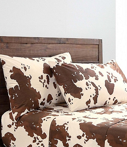 HiEnd Accents x Paseo Road Elsa Cowhide Cotton Sheet Set