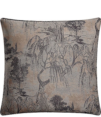 HiEnd Accents Pastoral Jacquard Woven Metallic Euro Sham