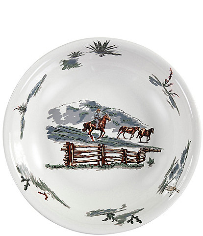HiEnd Accents Ranch Life Ceramic Serving Bowl