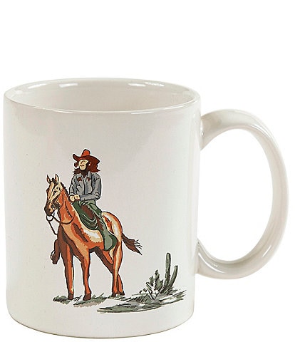 HiEnd Accents Ranch Life Cowgirl Mugs, Set of 4
