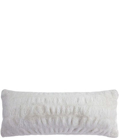 HiEnd Accents Genuine White Leather Studded Throw Pillow, 20 20