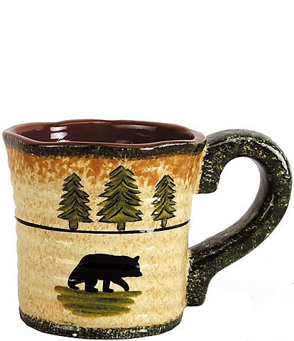HiEnd Accents Rustic Bear Mugs, Set of 4