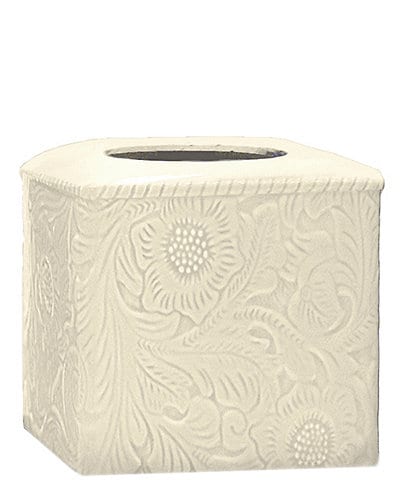 HiEnd Accents Savannah Swirling Floral Pattern Tissue Box Cover