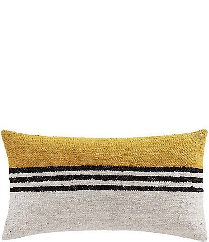 HiEnd Accents Solola Handwoven-Inspired Decorative Oblong Pillow