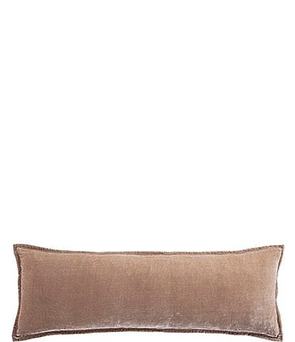 HiEnd Accents Stella Faux Silk Velvet Long Lumbar Pillow