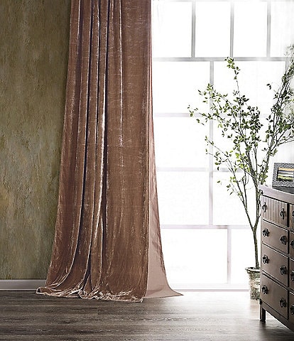 HiEnd Accents Stella Lined Silk Velvet Window Treatment
