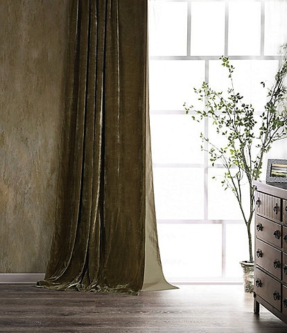 HiEnd Accents Stella Lined Silk Velvet Window Treatment