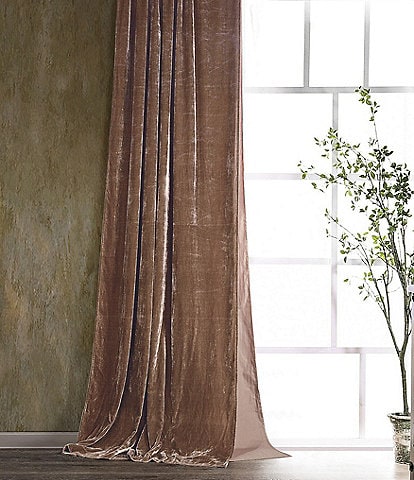 HiEnd Accents Stella Lined Silk Velvet Window Treatment