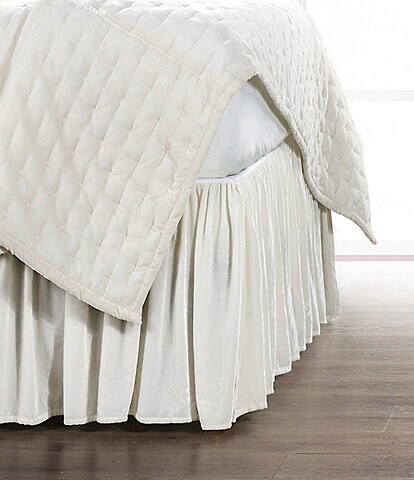 HiEnd Accents Stella Silk Velvet Bed Skirt