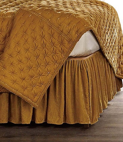 HiEnd Accents Stella Silk Velvet Bed Skirt