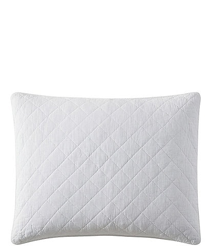 HiEnd Accents Stonewashed Cotton Gauze Diamond Quilted Stitch Pillow Sham