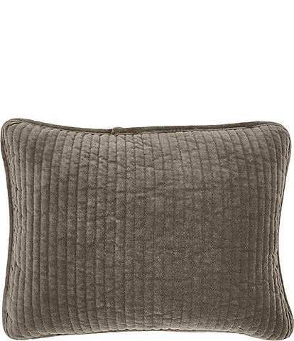 HiEnd Accents Stonewashed Cotton Velvet Boudoir Pillow