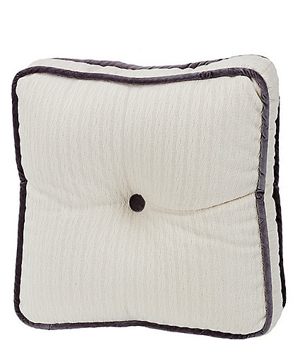HiEnd Accents Cable Knit Weave Tufted Boxed Pillow