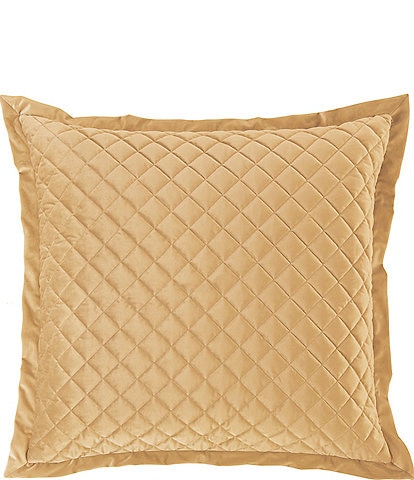 gold velvet pillow shams