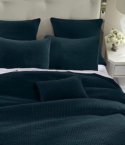 HiEnd Accents Venetian Stone Washed Cotton Velvet Quilt Mini Set