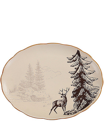 HiEnd Accents White Pine Serving Platter